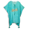 Nomad Sari Kaftan Turquoise & Gold Love Design
