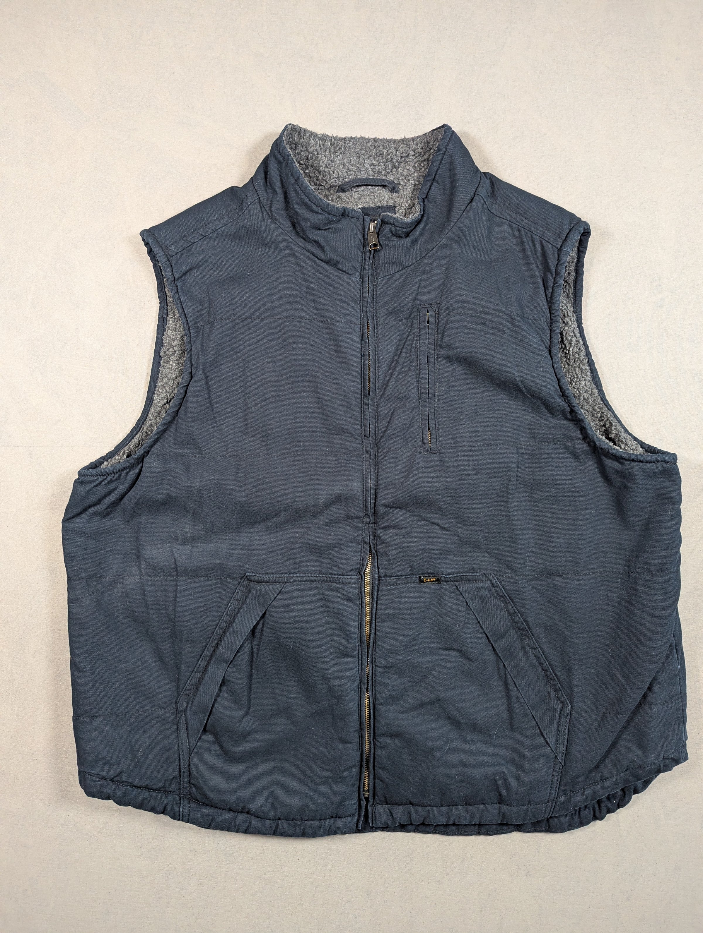 Lee Gilet Premium Select Mens Fleece Lined Size XXL Colour Black