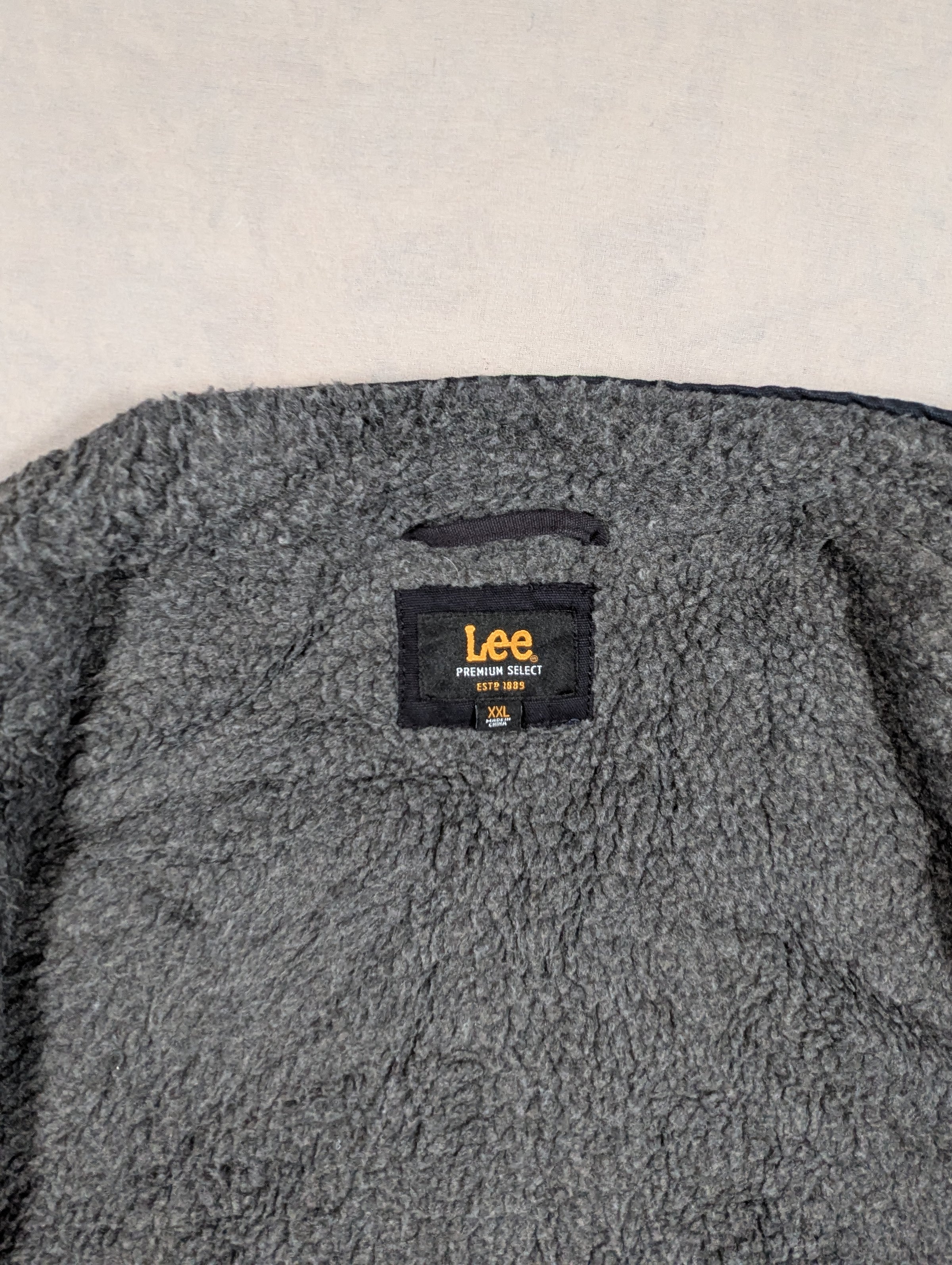 Lee Gilet Premium Select Mens Fleece Lined Size XXL Colour Black