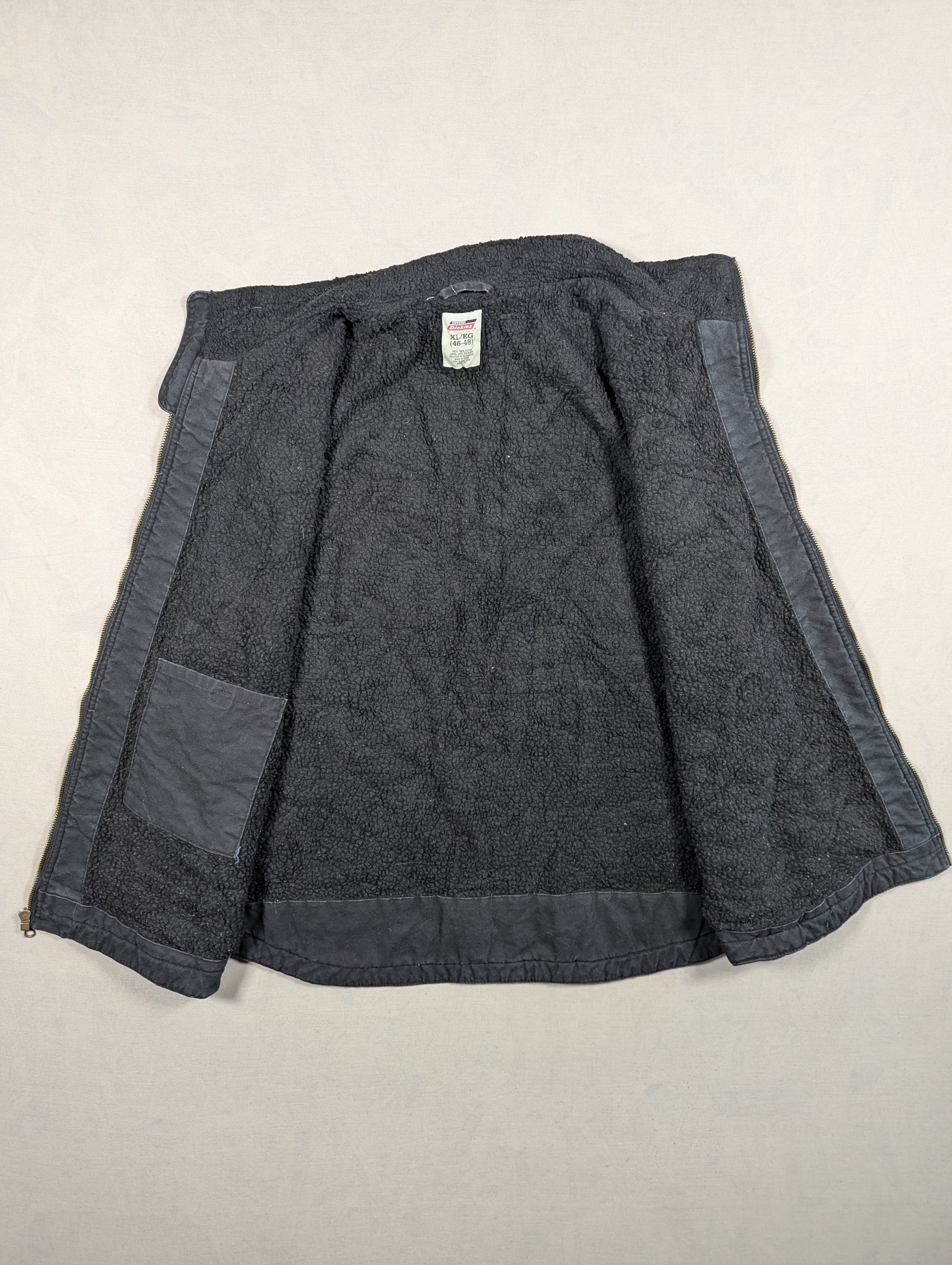 Dickies Gilet Mens Fleece Lined Size XL Colour Black