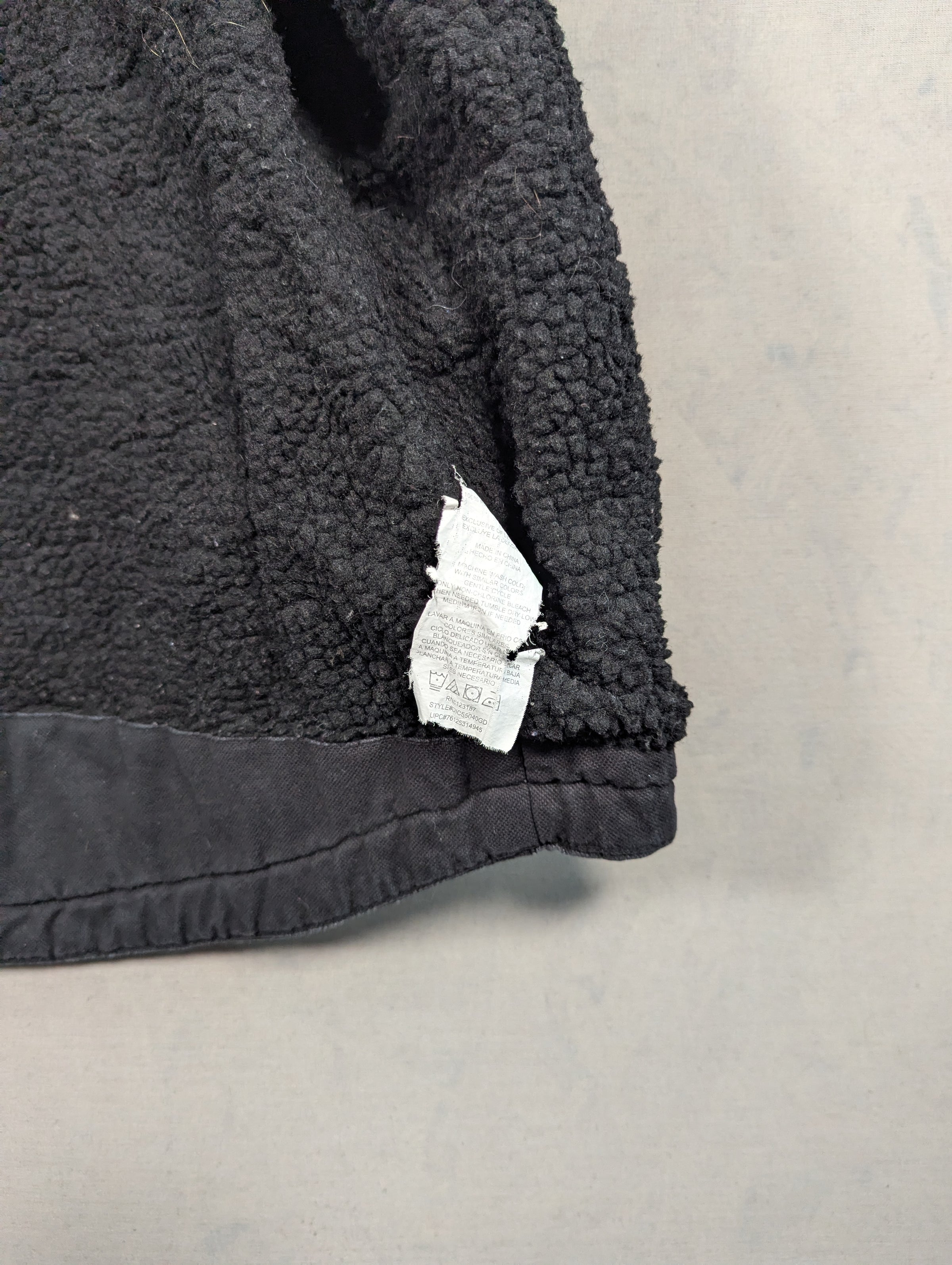 Dickies Gilet Mens Fleece Lined Size XL Colour Black