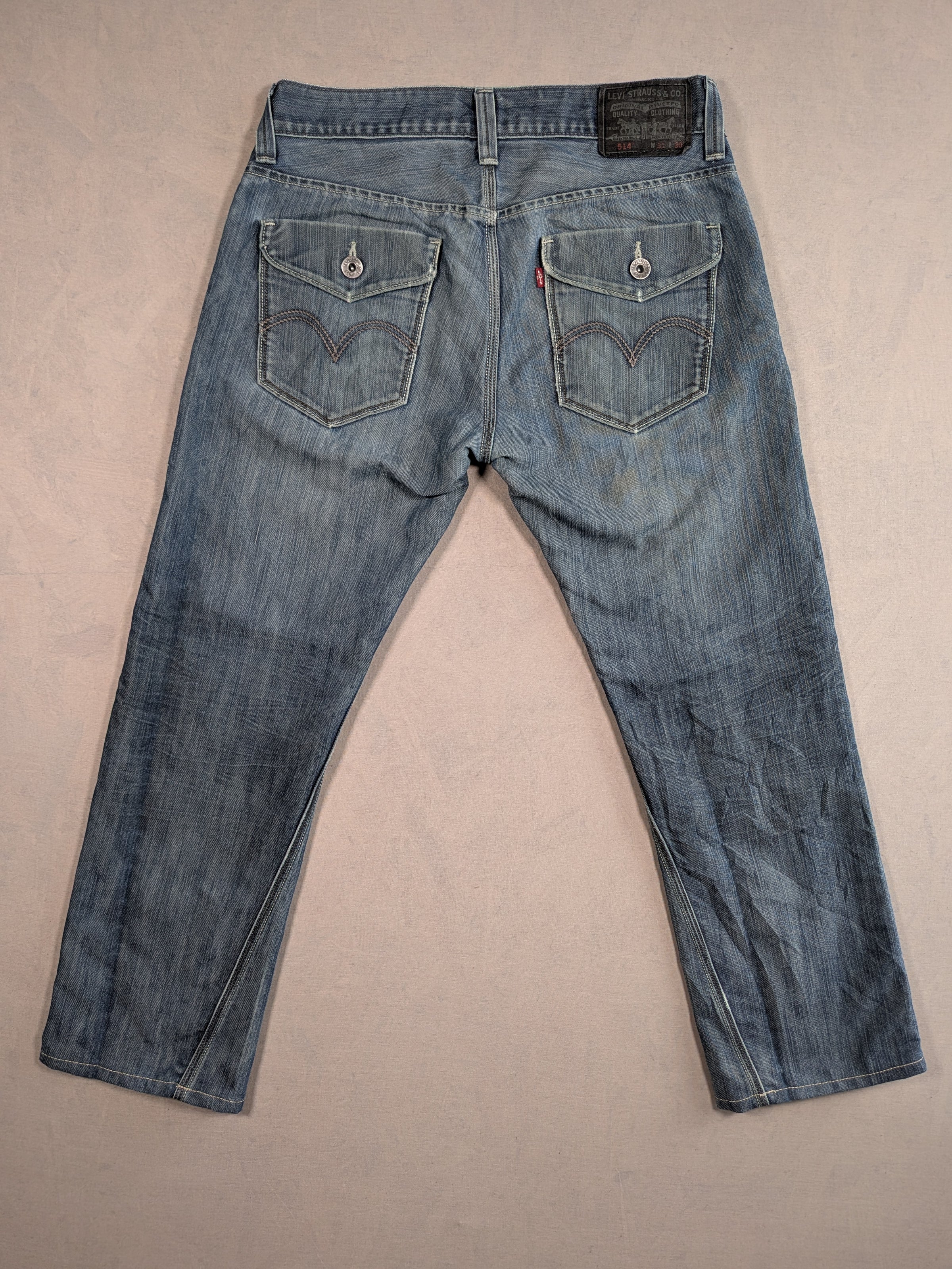 Vintage Levi's Jeans Mens Denim 514 Straight Fit Colour Blue Size W31 L30