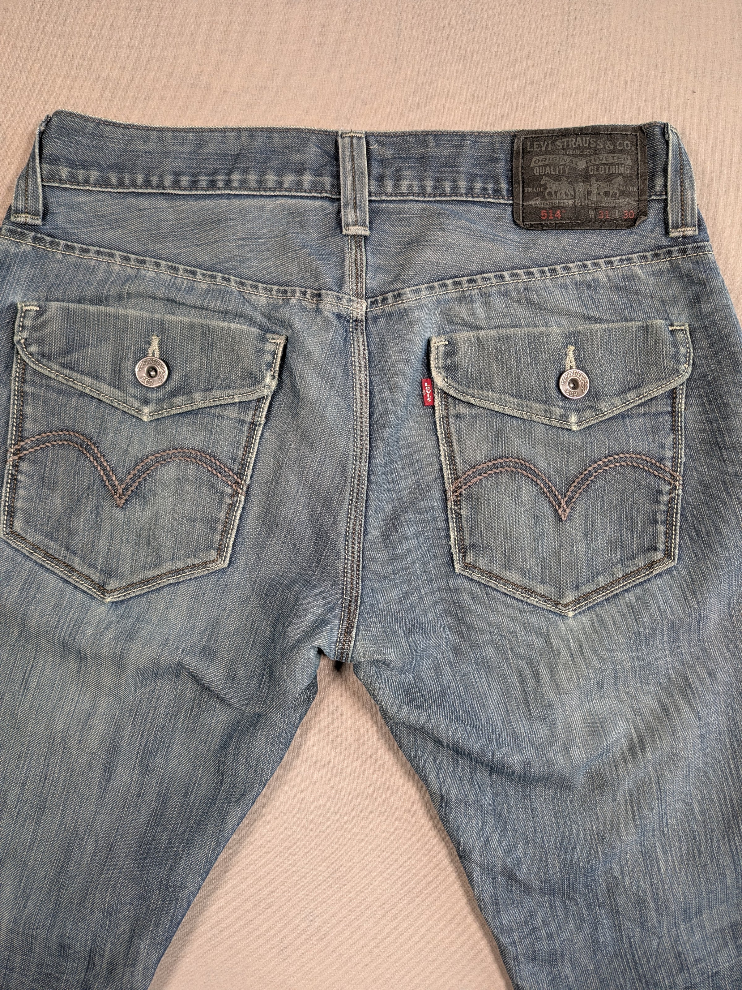 Vintage Levi's Jeans Mens Denim 514 Straight Fit Colour Blue Size W31 L30