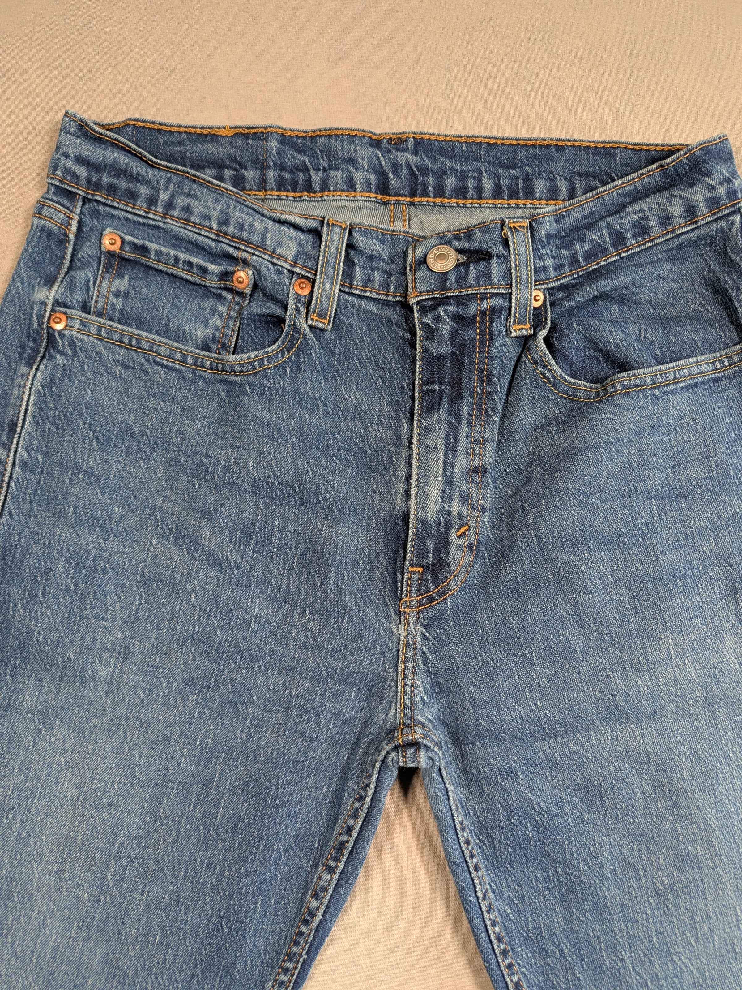 Levi's Jeans Mens Denim 505 Straight Fit Colour Blue Size W32 L32