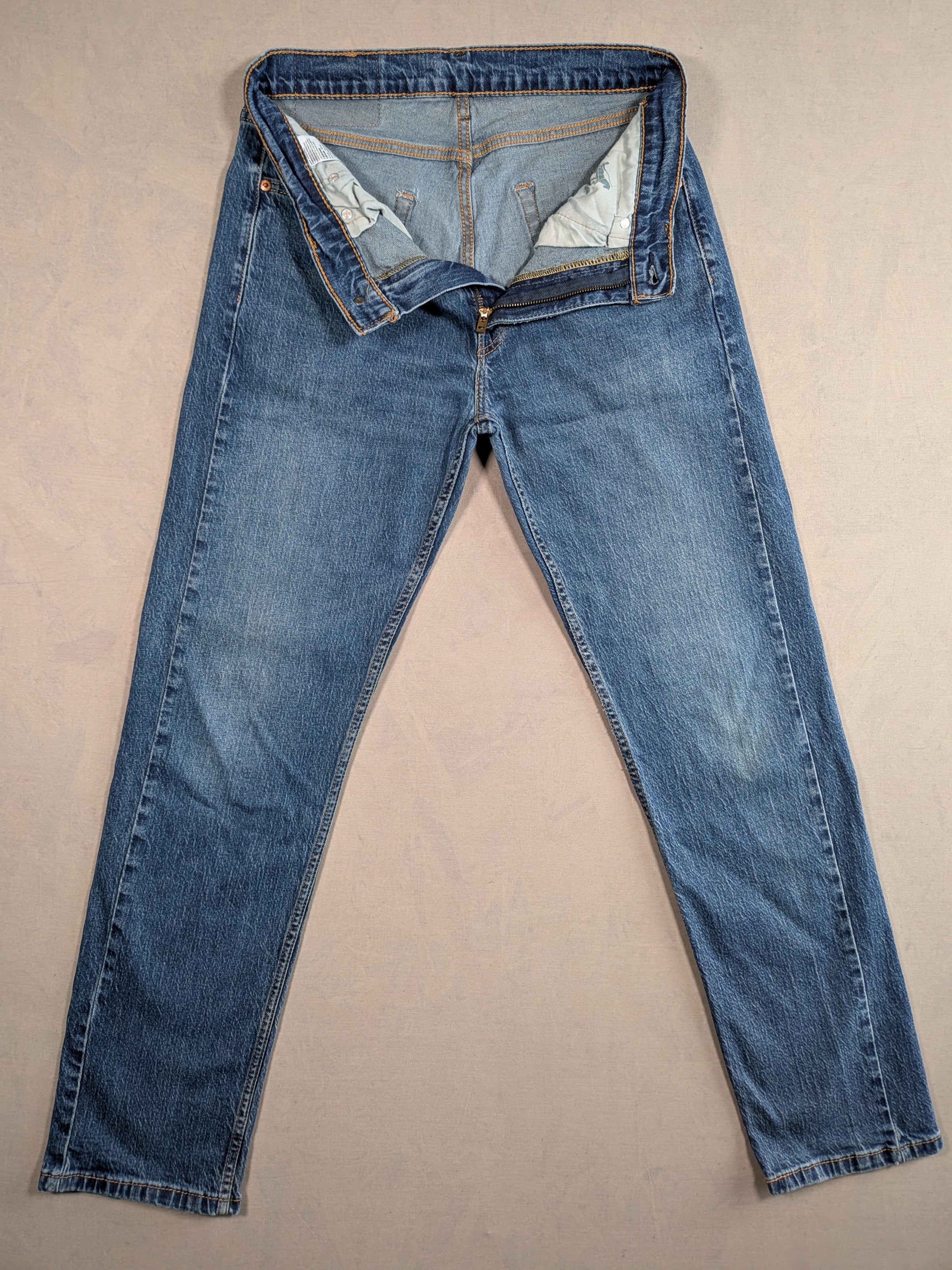 Levi's Jeans Mens Denim 505 Straight Fit Colour Blue Size W32 L32