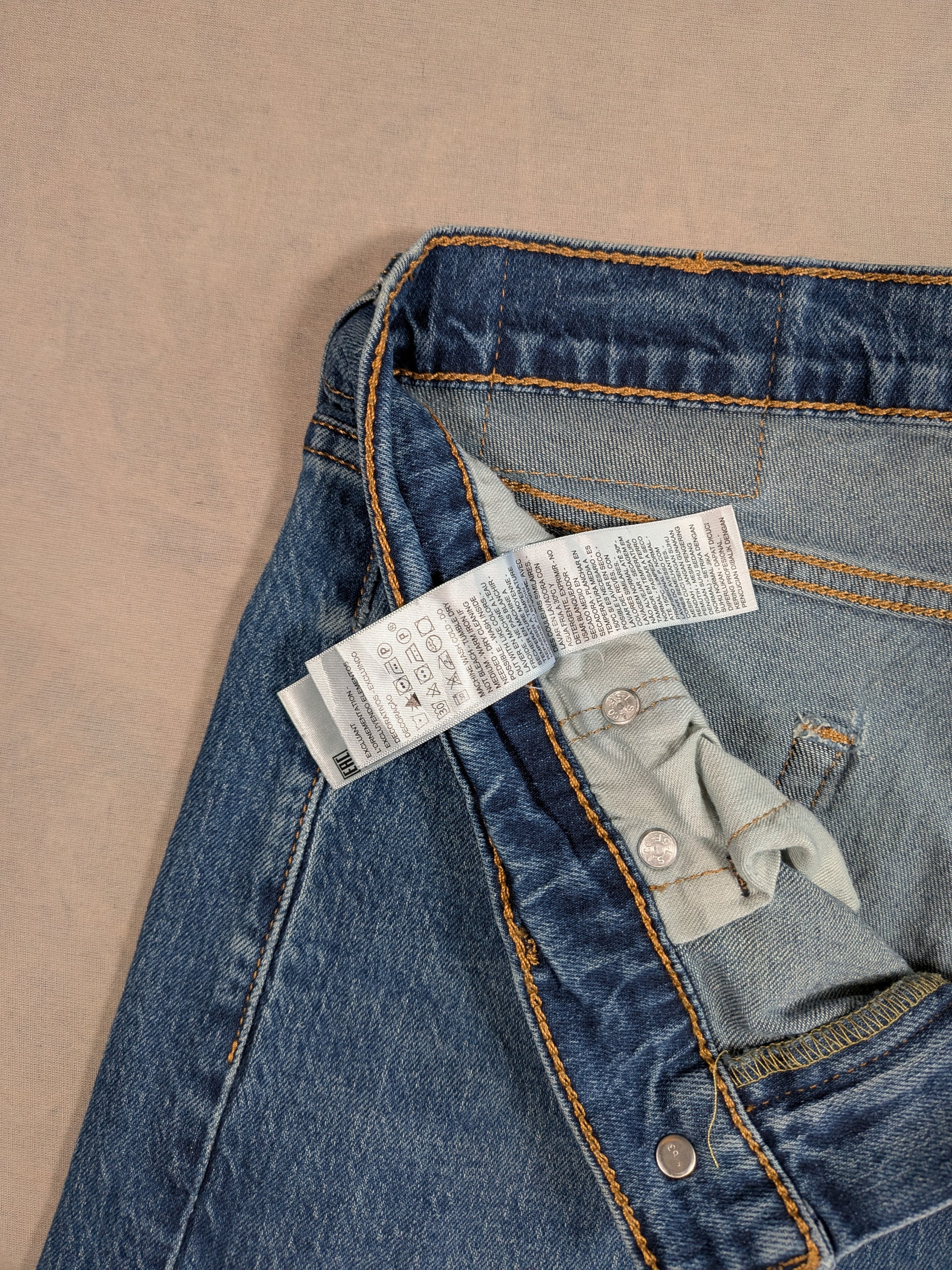 Levi's Jeans Mens Denim 505 Straight Fit Colour Blue Size W32 L32