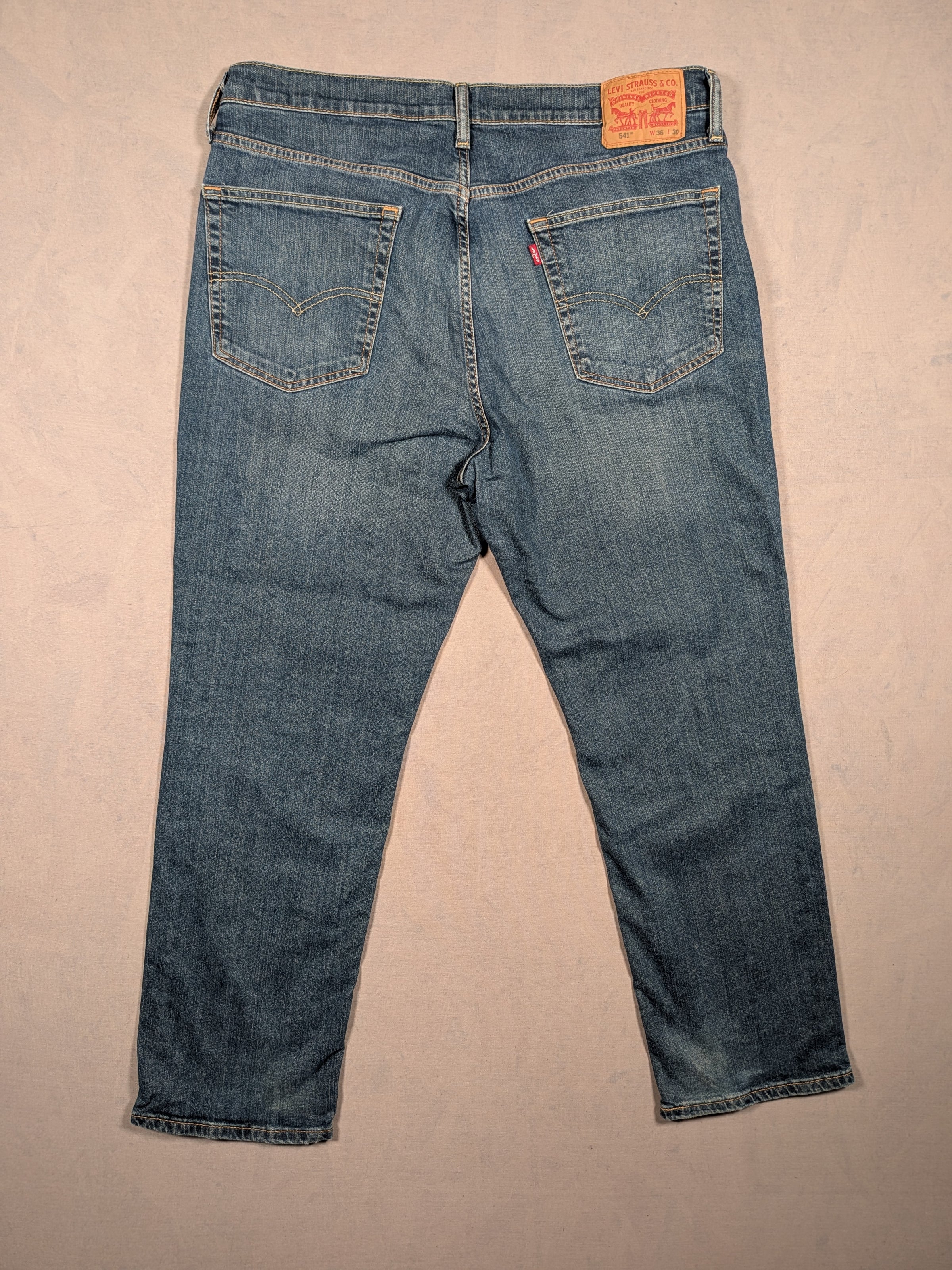 Levi's Jeans Mens Denim 541 Athletic Taper Fit Colour Blue Size W36 L30