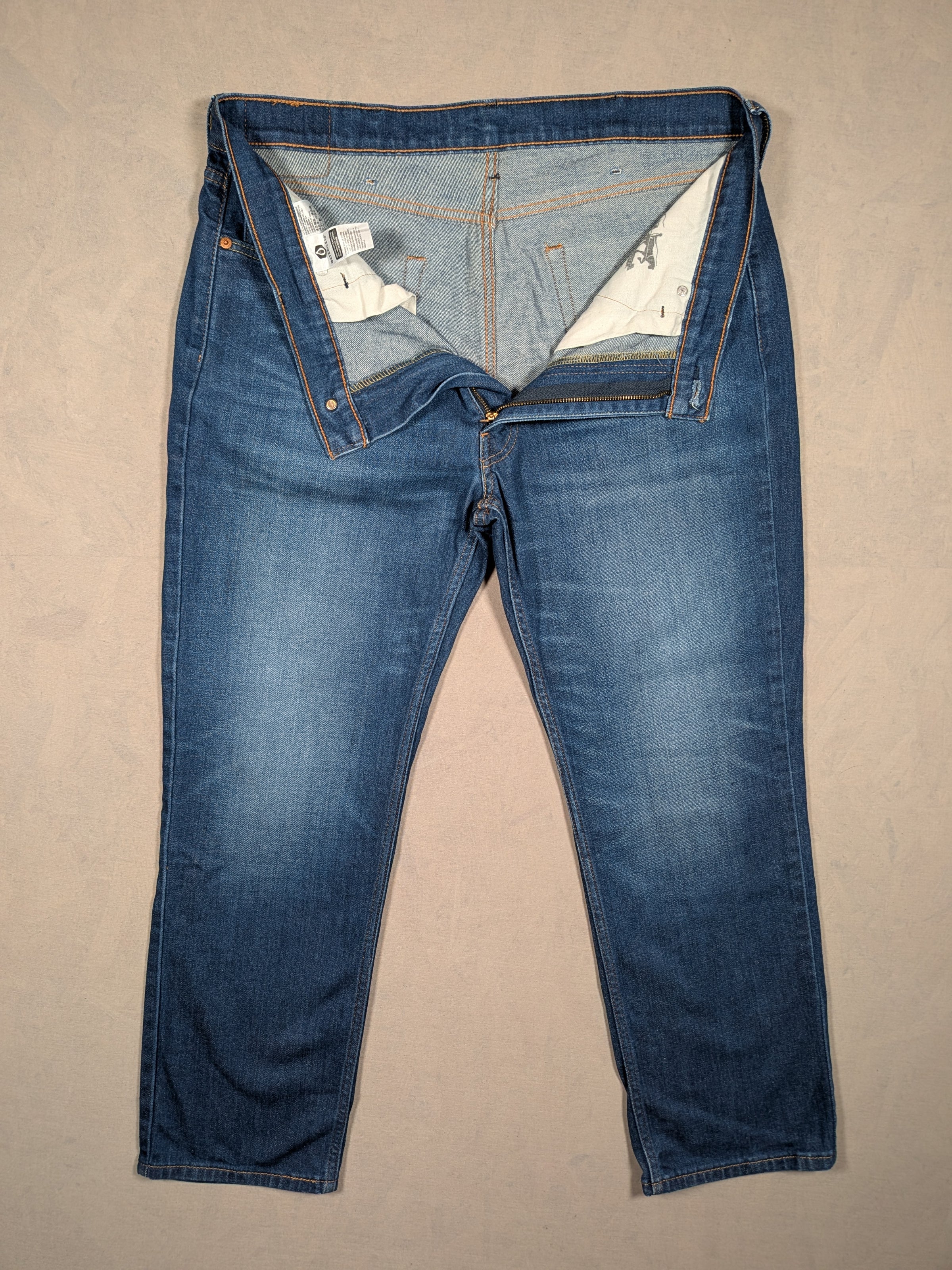 Levi's Jeans Mens Denim 514 Straight Fit Colour Blue Size W38 L30