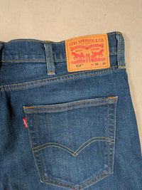 Levi's Jeans Mens Denim 514 Straight Fit Colour Blue Size W38 L30