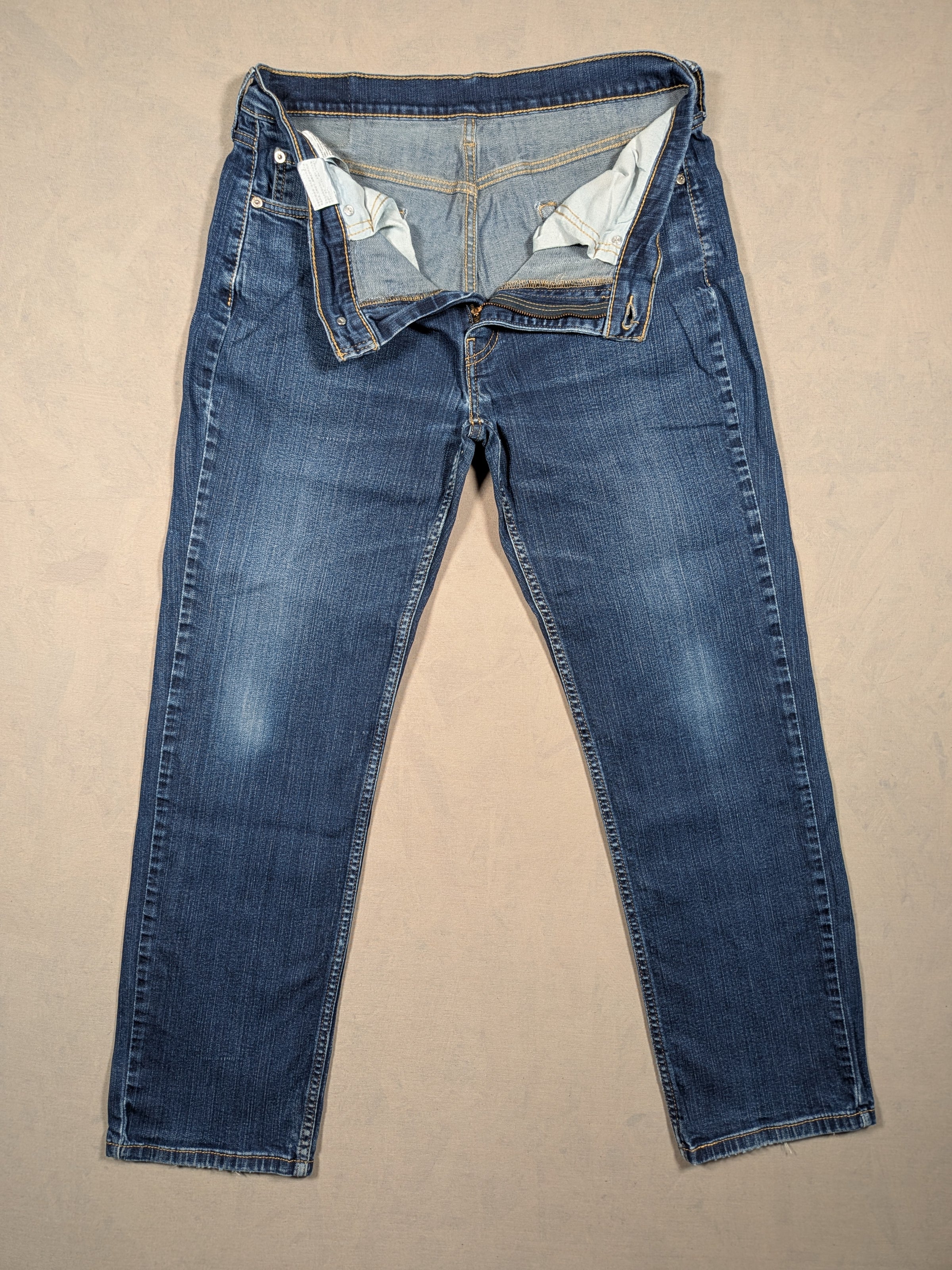 Levi's Jeans Mens Denim 514 Straight Fit Colour Blue Size W33 L30