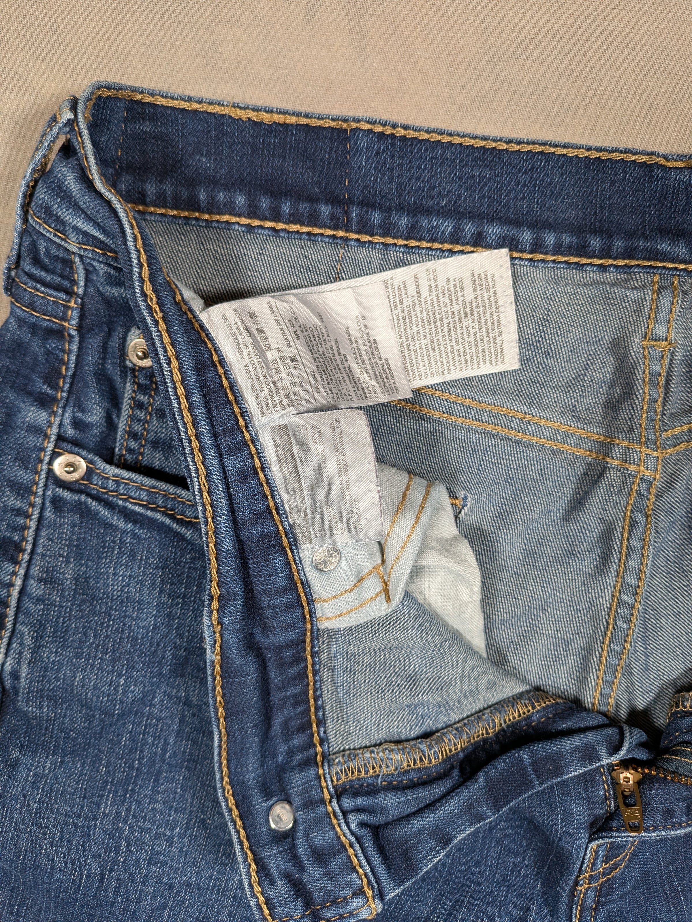 Levi's Jeans Mens Denim 514 Straight Fit Colour Blue Size W33 L30