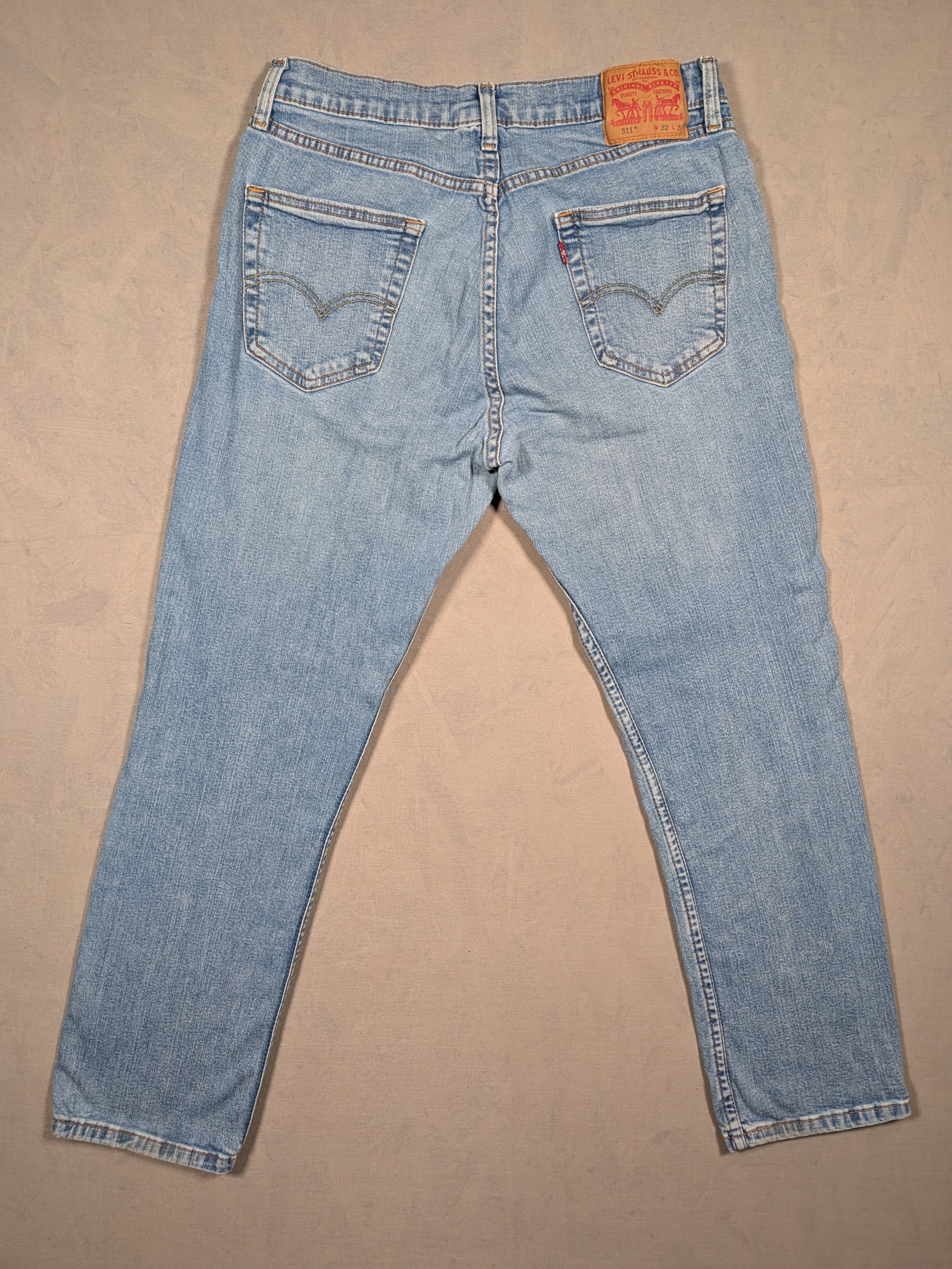 Levi's Jeans Mens Denim 511 Slim Fit Colour Blue Size W32 L30