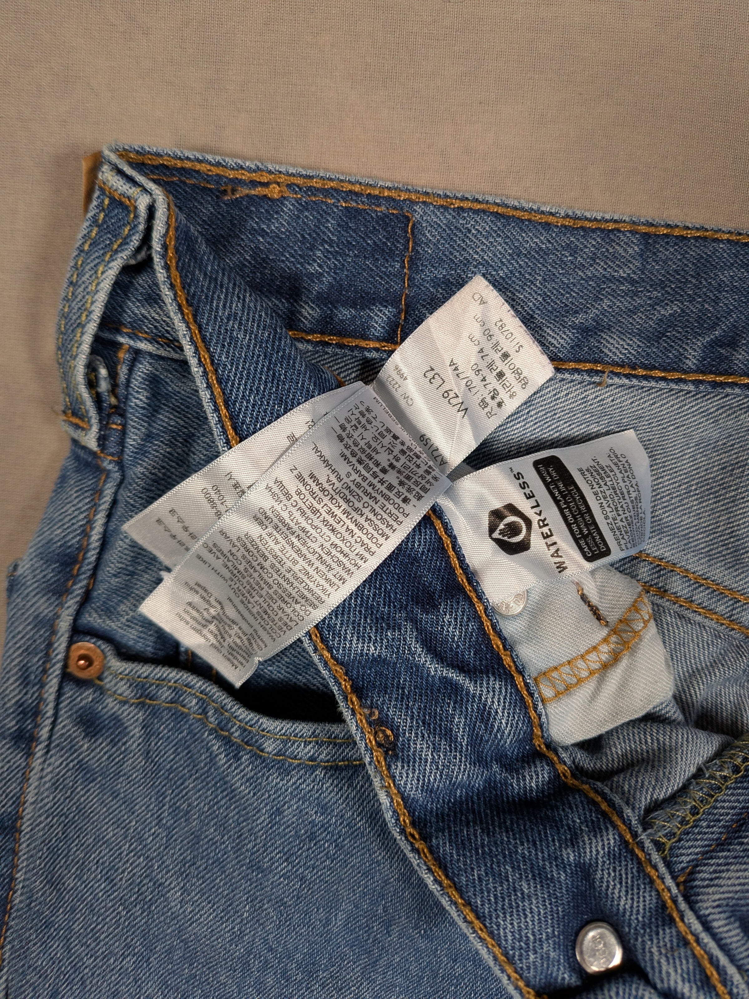 Levi's Jeans Mens Denim 517 Bootcut Fit Colour Blue Size W29 L32