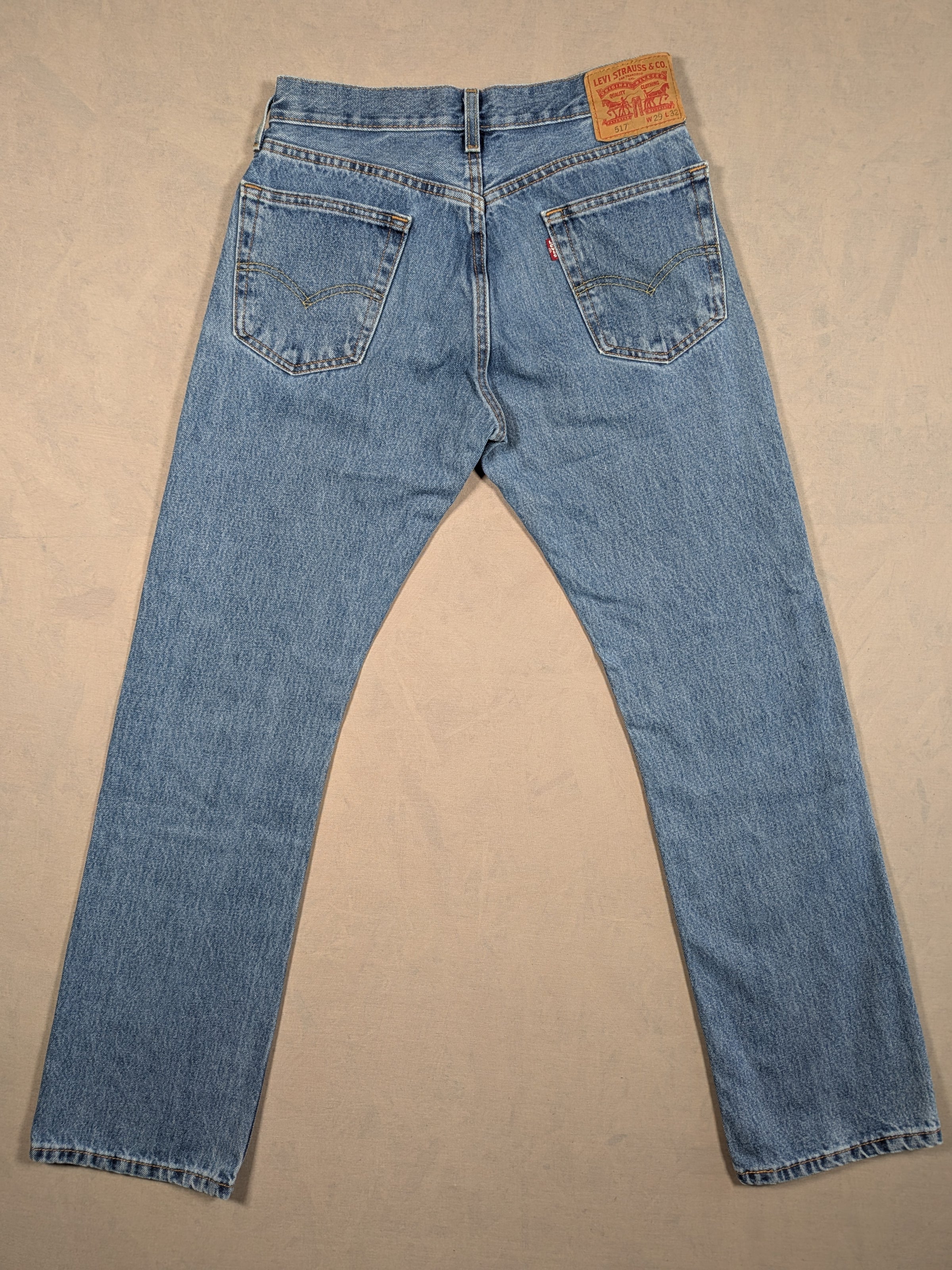 Levi's Jeans Mens Denim 517 Bootcut Fit Colour Blue Size W29 L32