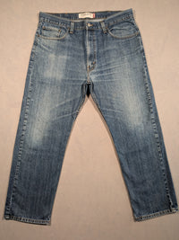 Levi's Jeans Mens Denim 505 Straight Fit Colour Blue Size W38 L30