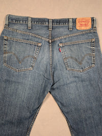 Levi's Jeans Mens Denim 505 Straight Fit Colour Blue Size W38 L30