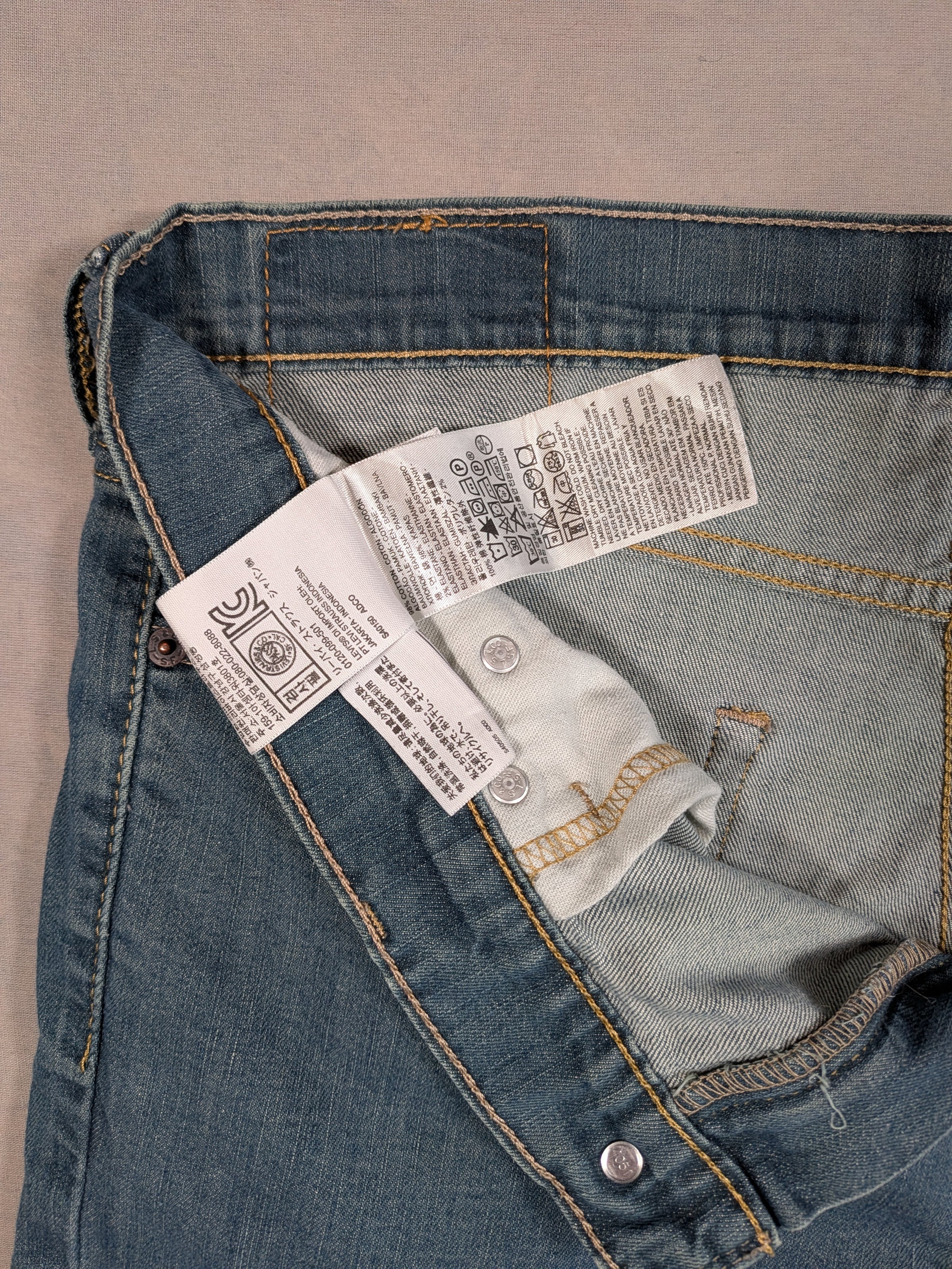 Levi's Jeans Mens Denim 511 Slim Fit Colour Blue Size W36 L30