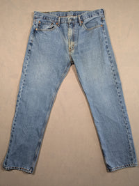 Levi's Jeans Mens Denim 505 Straight Fit Colour Blue Size W36 L32
