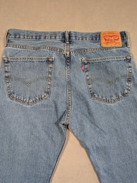 Levi's Jeans Mens Denim 505 Straight Fit Colour Blue Size W36 L32