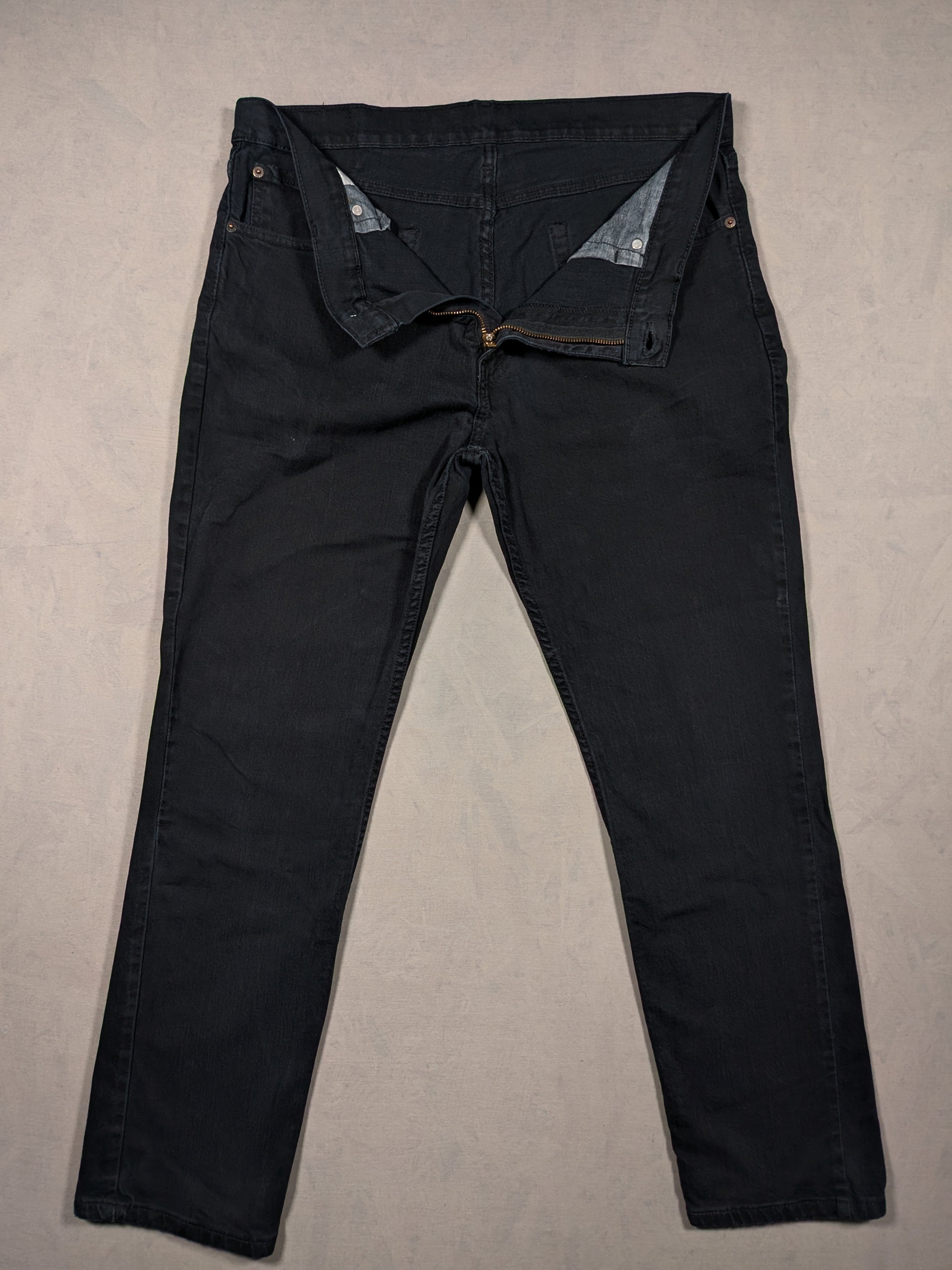 Levi's Jeans Mens Denim 511 Slim Fit Colour Black Size W36 L30