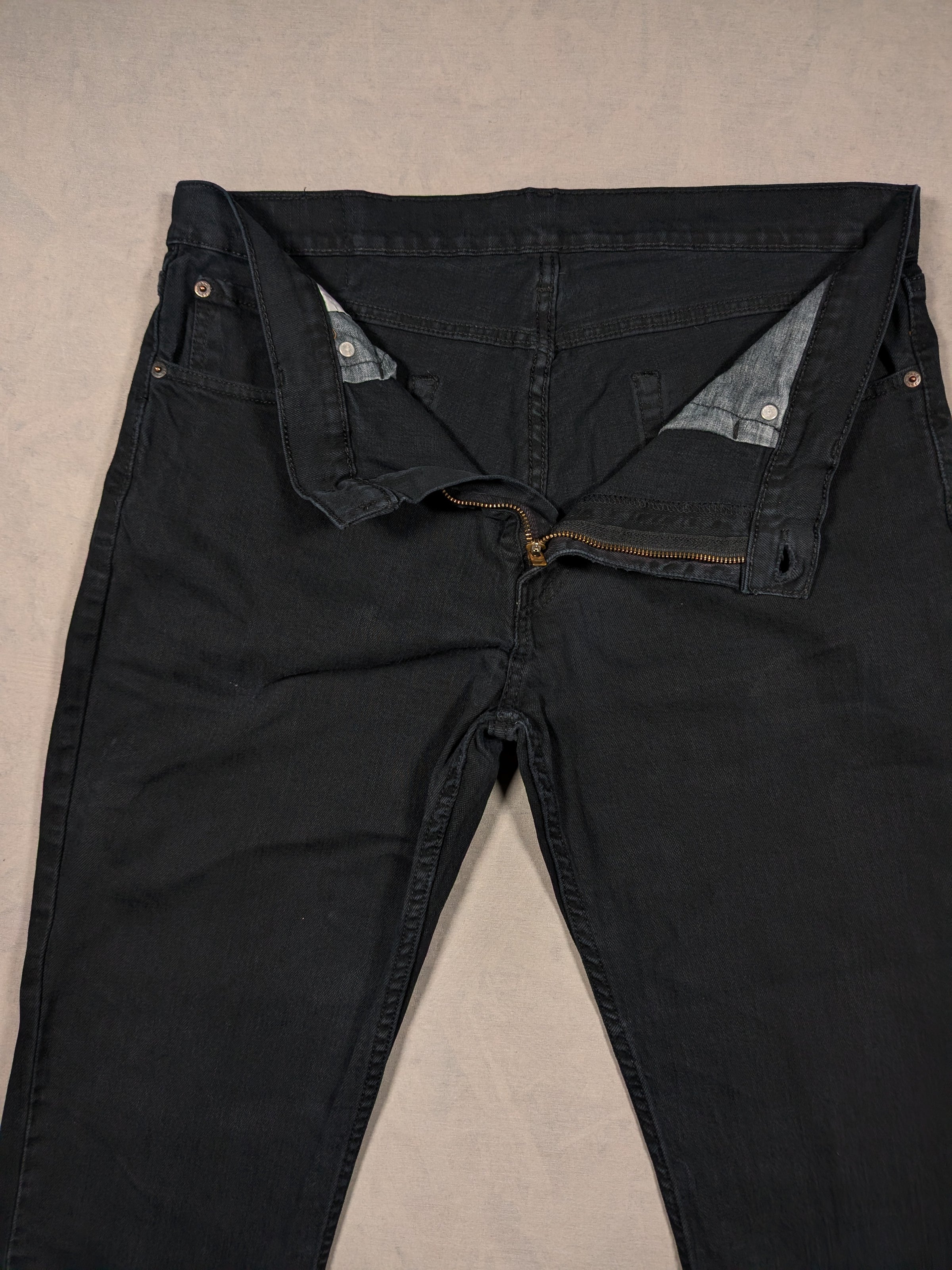 Levi's Jeans Mens Denim 511 Slim Fit Colour Black Size W36 L30