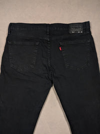 Levi's Jeans Mens Denim 511 Slim Fit Colour Black Size W36 L30