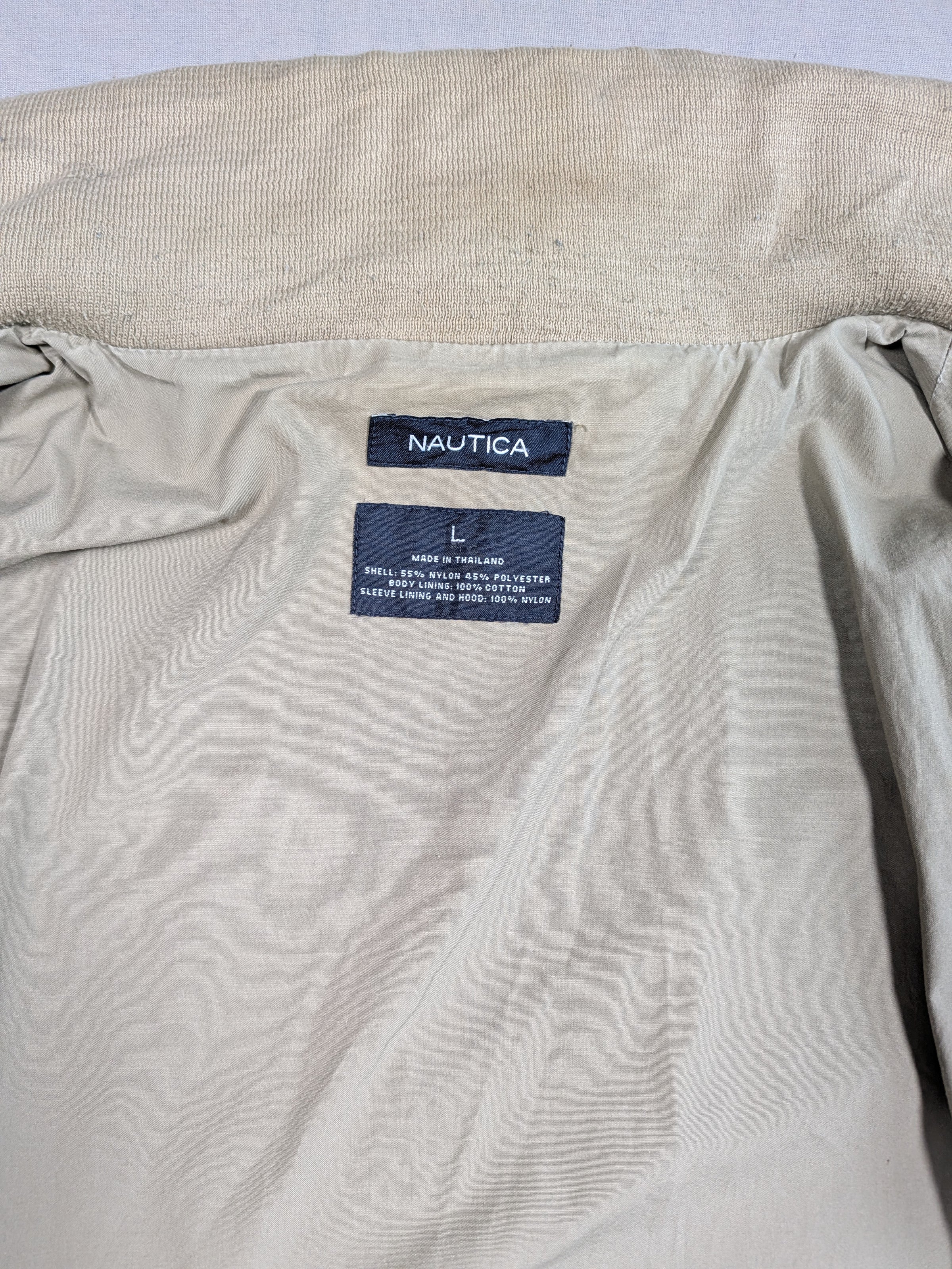 Nautica Jacket Mens Colour Beige Size L Large