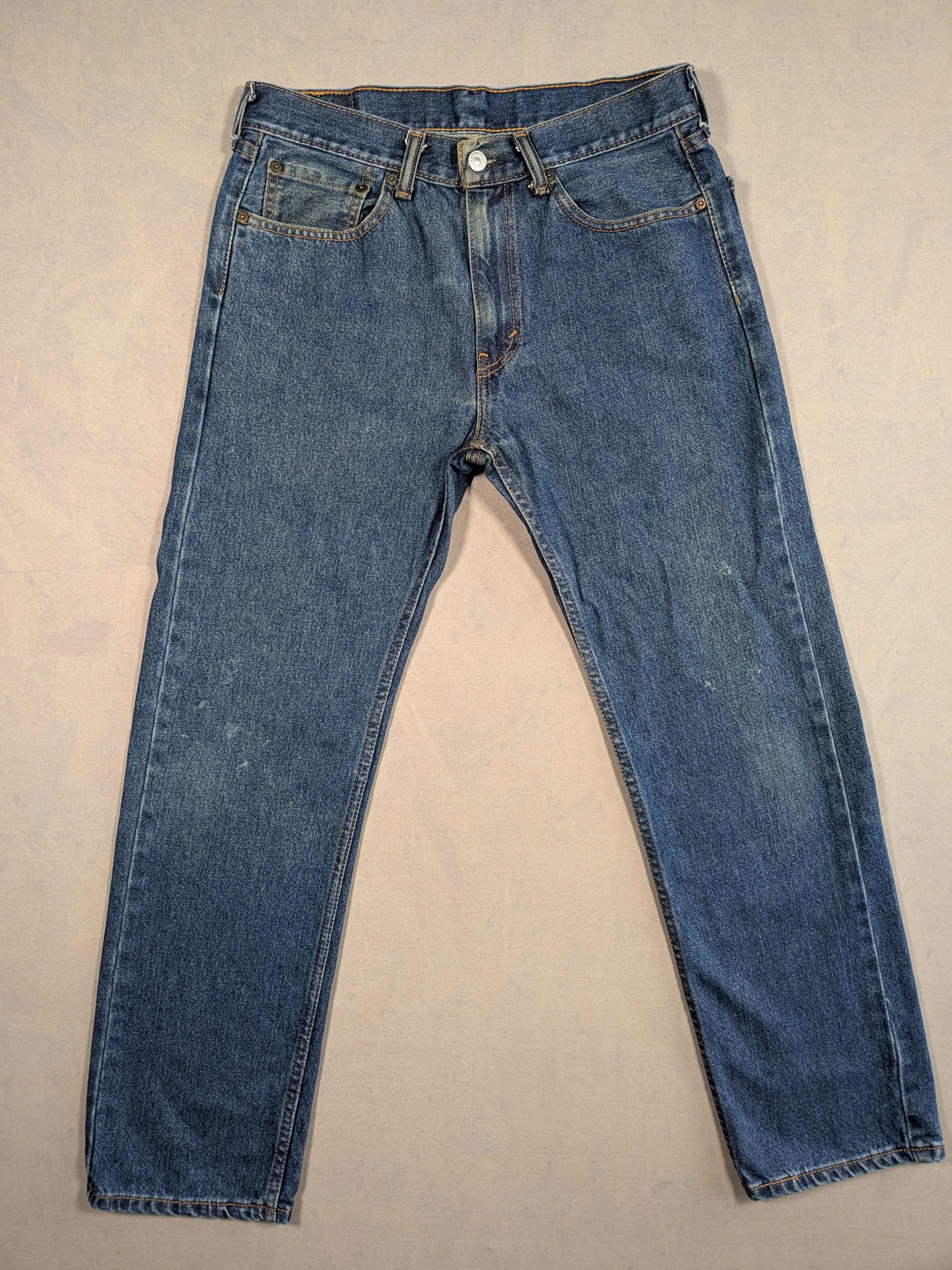 Levi's Jeans Mens Denim 505 Straight Fit Colour Blue Size W31 L30