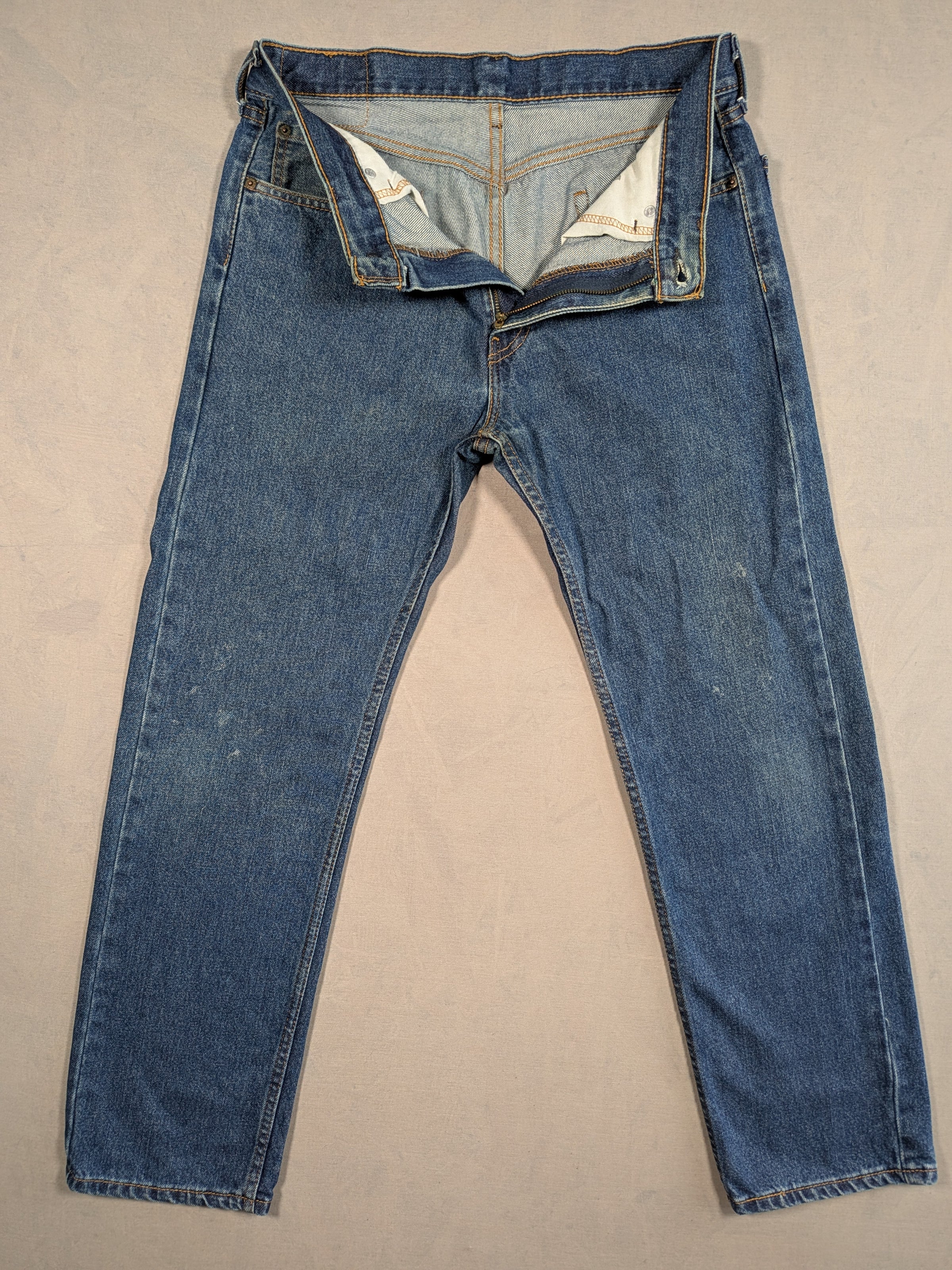 Levi's Jeans Mens Denim 505 Straight Fit Colour Blue Size W31 L30