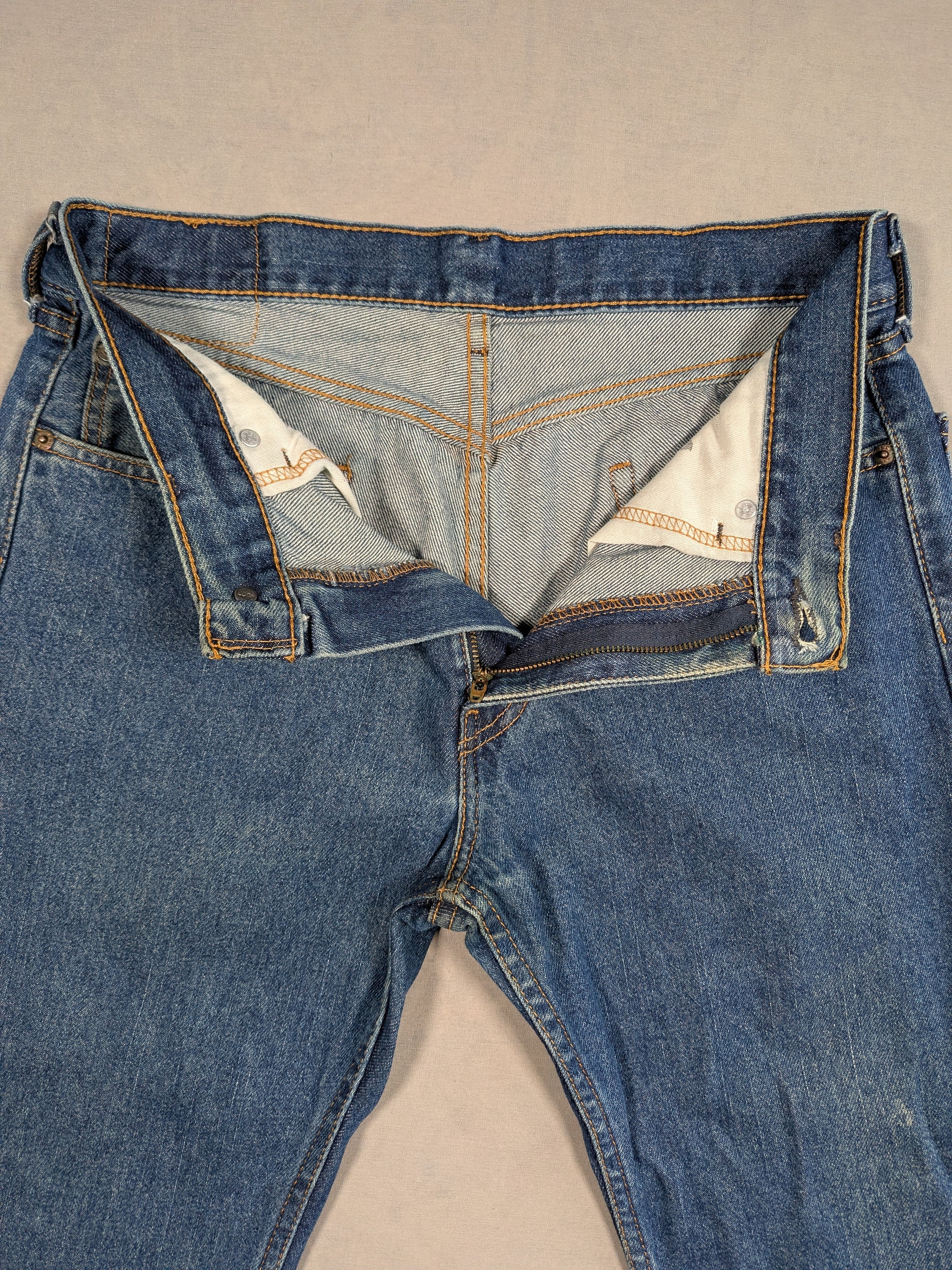 Levi's Jeans Mens Denim 505 Straight Fit Colour Blue Size W31 L30