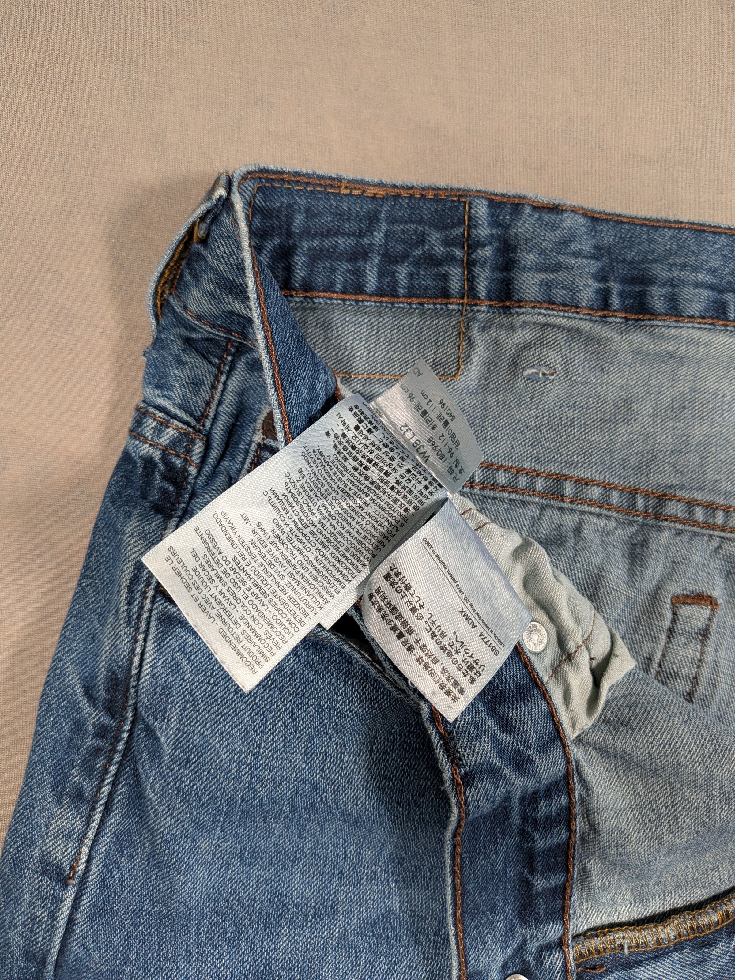 Levi's Jeans Mens Denim 569 Loose Straight Fit Colour Blue Size W38 L32