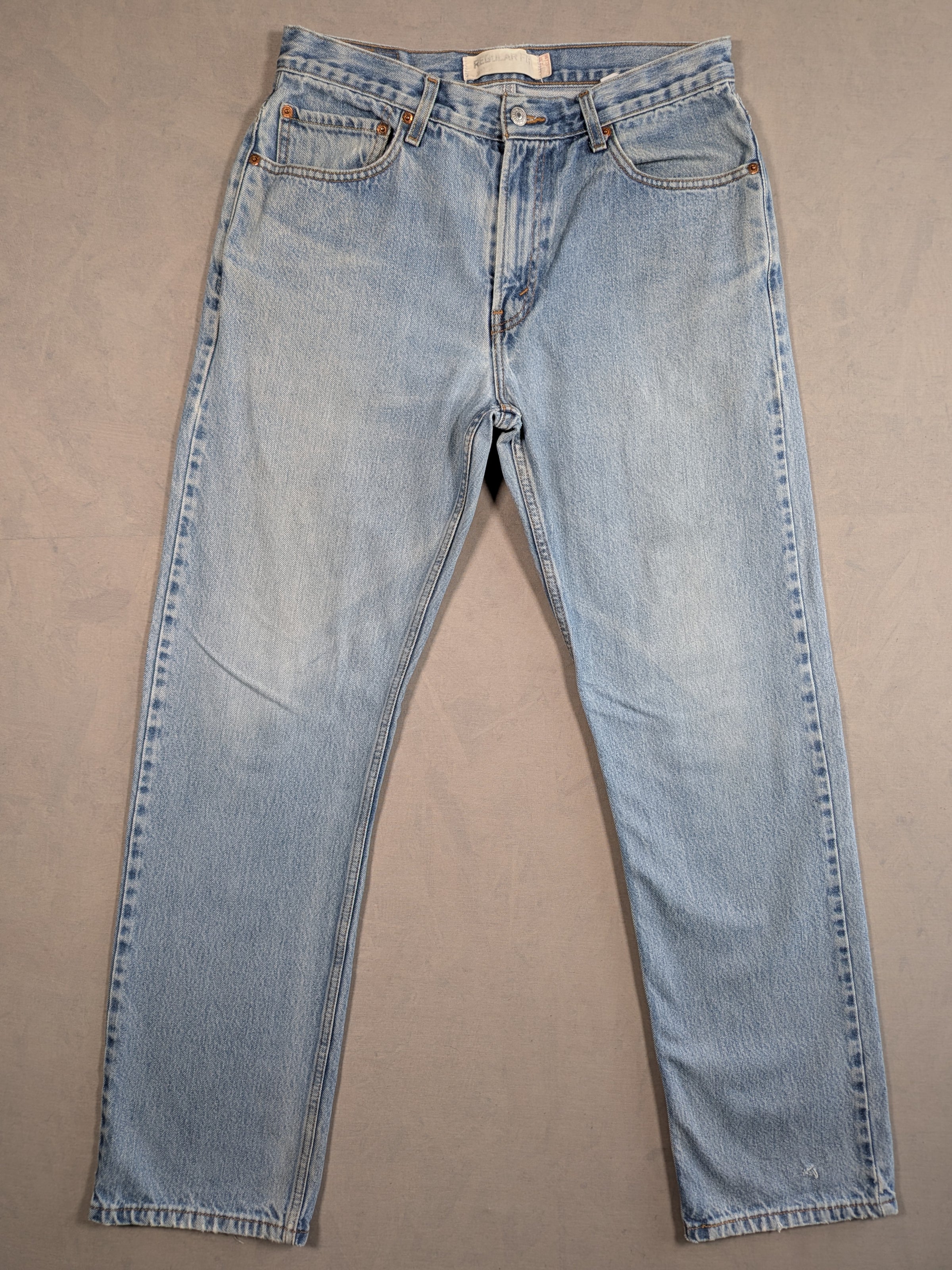 Levi's Jeans Mens Denim 505 Straight Fit Colour Blue Size W33 L34