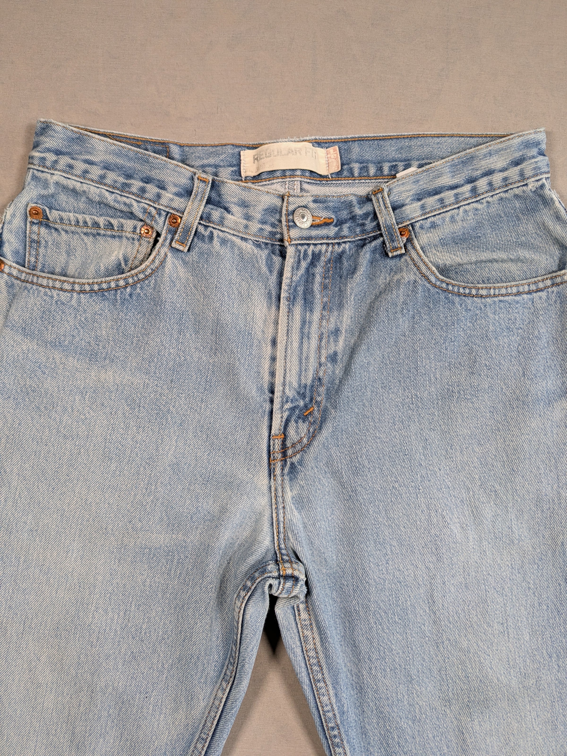 Levi's Jeans Mens Denim 505 Straight Fit Colour Blue Size W33 L34