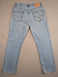 Levi's Jeans Mens Denim 505 Straight Fit Colour Blue Size W33 L34