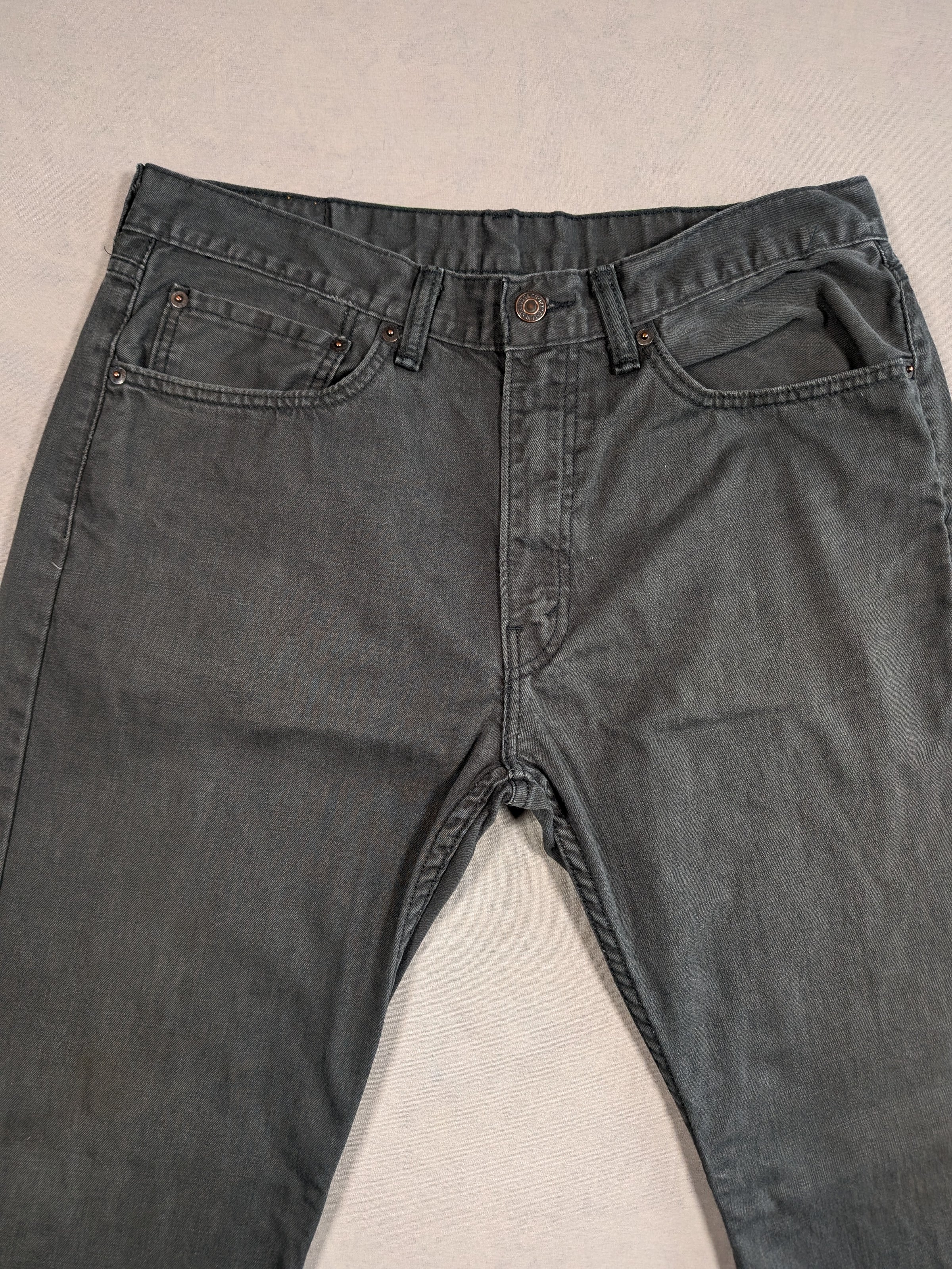 Levi's Jeans Mens Denim 505 Straight Fit Colour Grey Size W34 L30