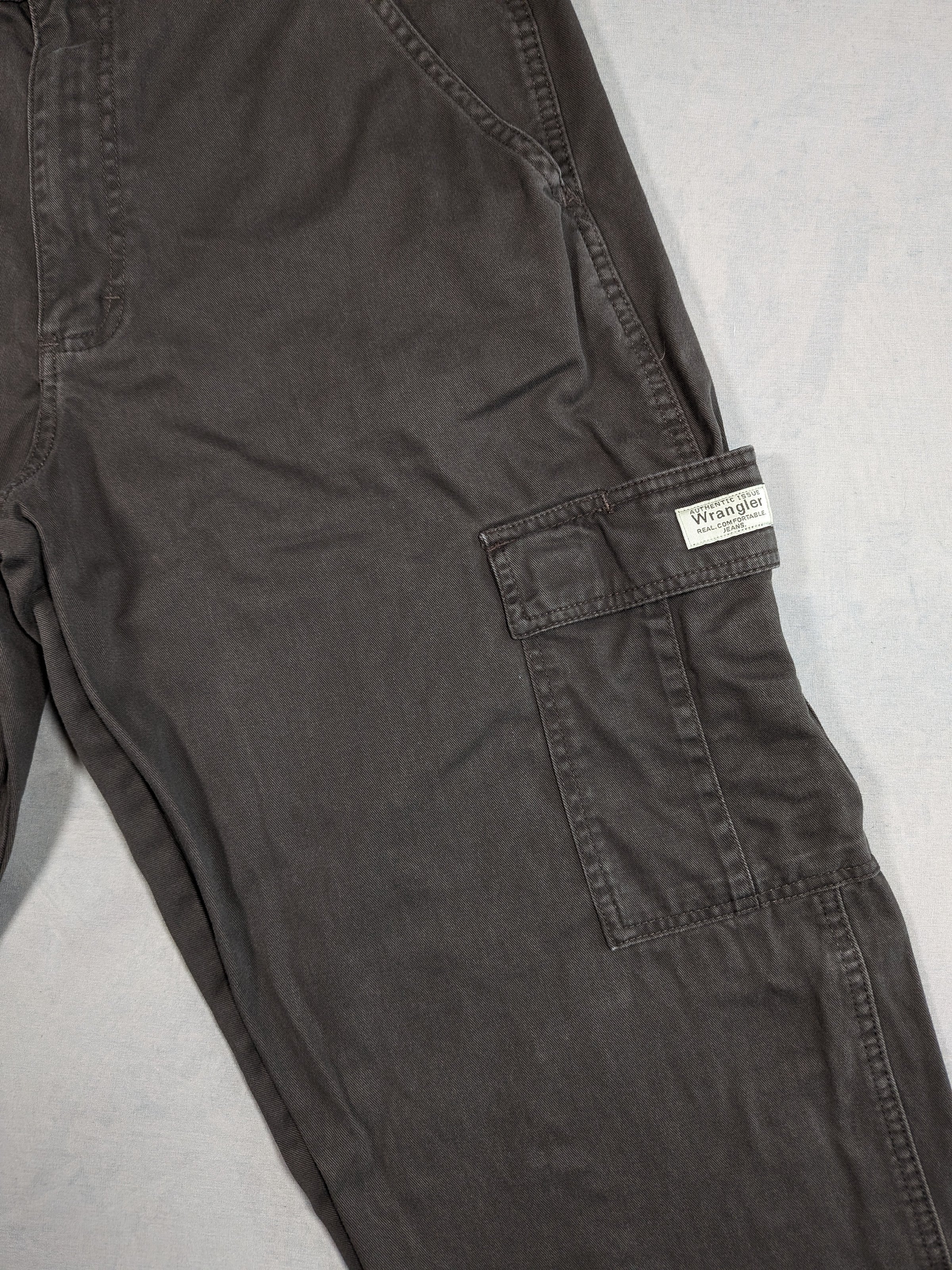 Wrangler Cargo Jeans Mens Regular Fit Colour Grey Size W34 L30